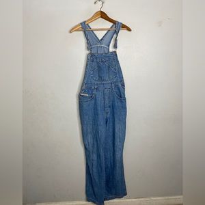 90s Vintage Denim Overalls Bib Jeans Women’s Size Medium Blue